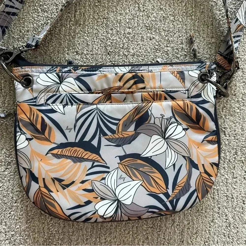 Lug Swivel Convertible Crossbody Double Strap Shoulder Bag Lily‎ Grey